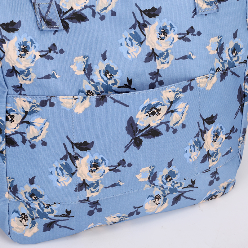 Women Handbag Big Size Tote Ladies Casual Flower Printing Nylon Shoulder Messenger Bag Beach Bolsa Feminina