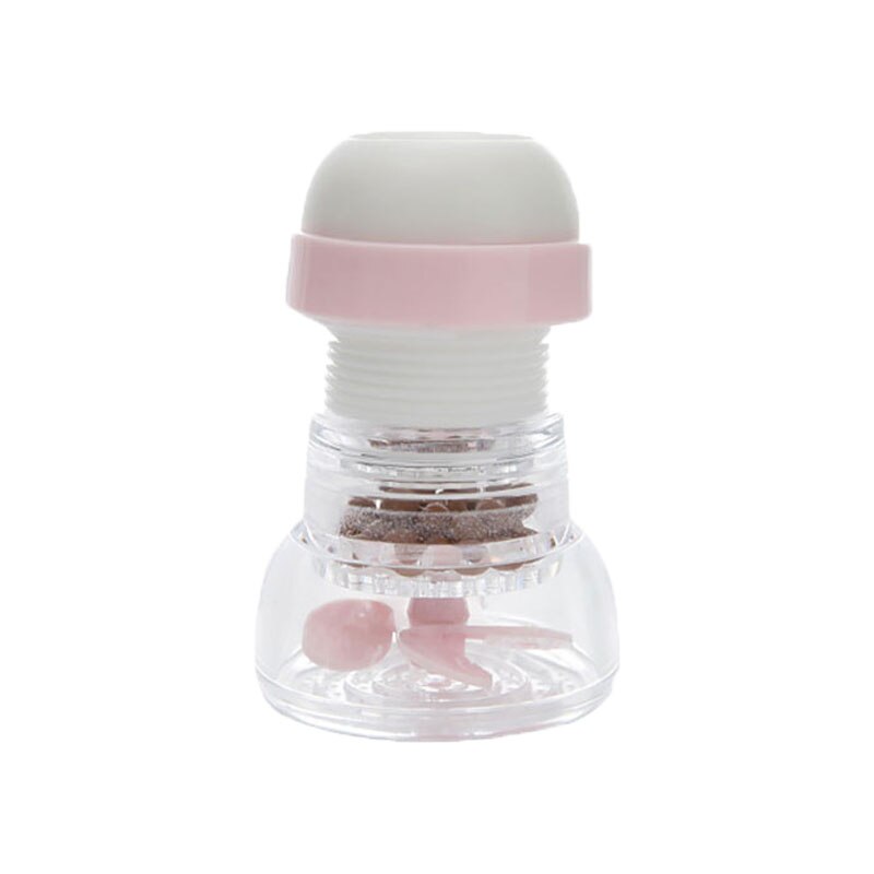 360 Degree Swivel Kitchen Faucet Tubs Bathroom Water Saver Tool Hand Washing Faucet Extender Rotating Faucet Aerator: pink-filter