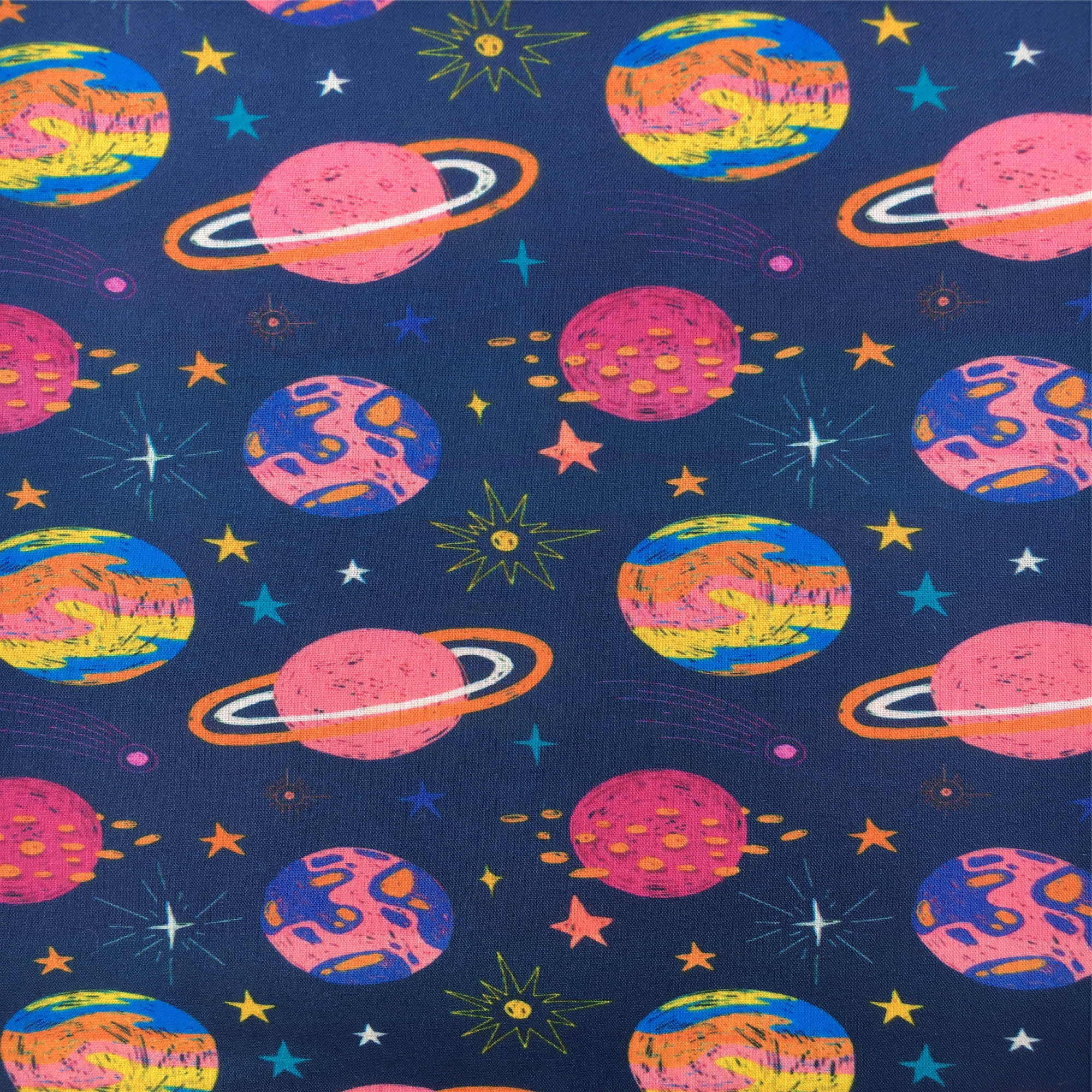 50*145cm Planet Galaxy Printed Polyester Cotton Fabric ,DIY Handmade Material For Home Textile,1Yc13746: 1110577001