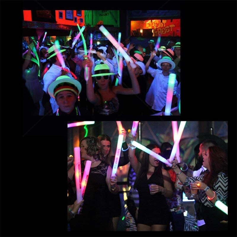 P82C Foam Stick LED Party Light Sticks Birthday Wedding Festival Sports Events Concerts Halloween Christmas Accessories