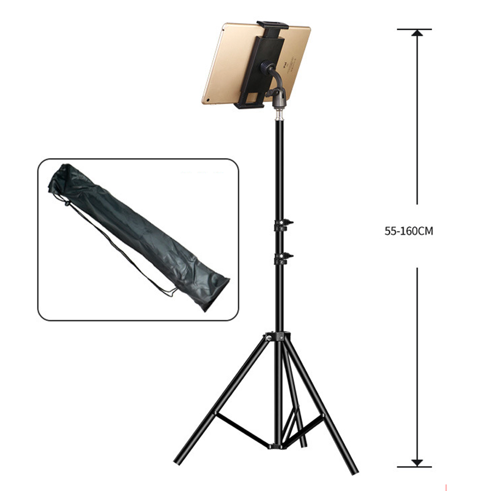 Adjustable Tripod Floor Tablet Stand Holder Mount for 4-14 Inch Smartphones Lazy Bracket Support for iPad Pro Air Xiaomi Tab Pad