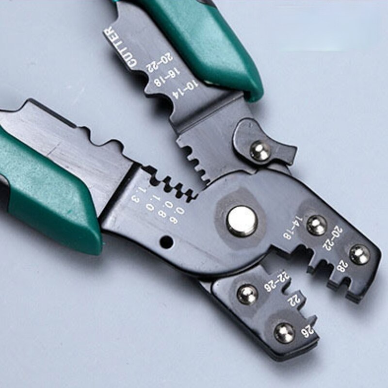 EUROP STYLE Crimping Tool Crimping Plier Wire Stripper Cutter Crimper WireTool 10-26AWG Quadrilateral Tube Bootlace Terminal