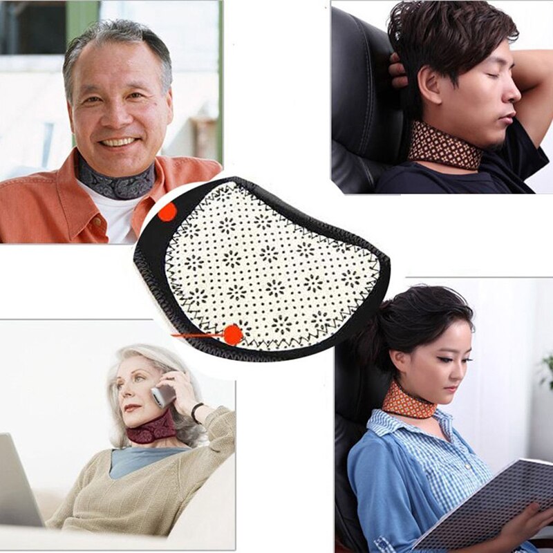 Magnetische Therapie Nek Massager Self Verwarming Band Brace Bescherming Wervel Relax Pijn Verlichten Portable Neck Warmer Massager