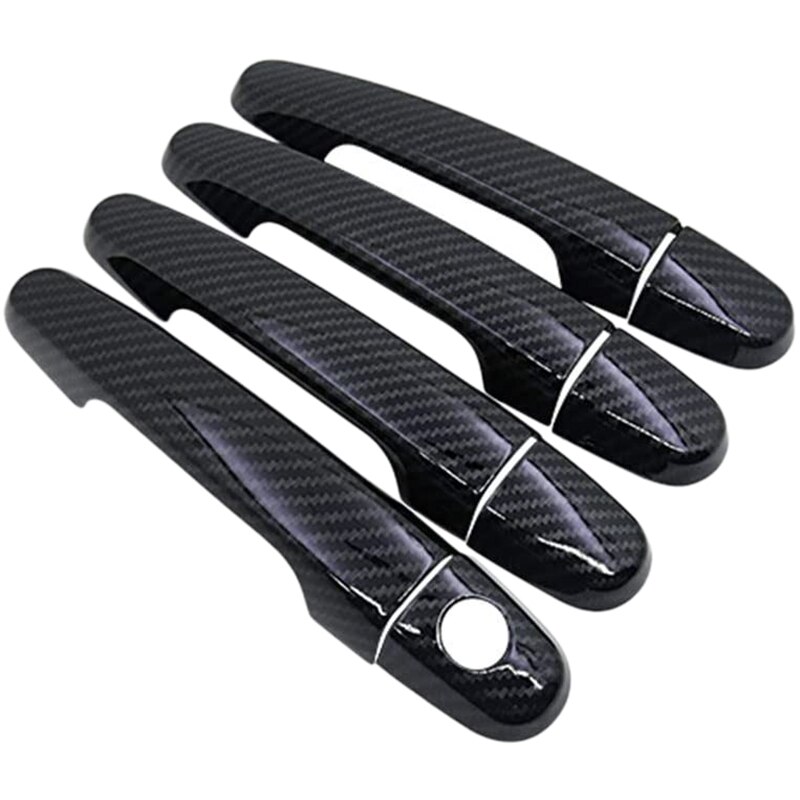 4PCS Carbon Fiber Door Handle Frame Trim For Yaris... – Grandado