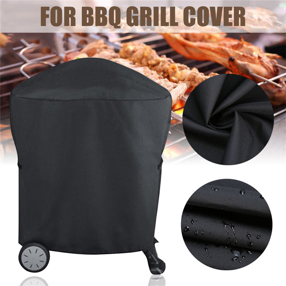 Polyester Stof Bbq Grill Cover Waterdichte Bbq Rolling Winkelwagen Grill Covers Voor Weber Q1000 Q2000 Serie