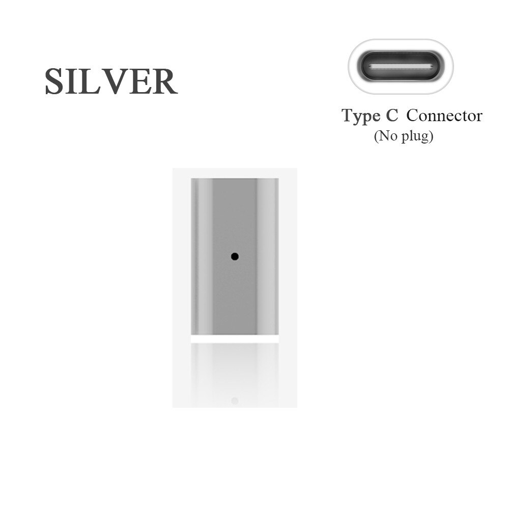 Mode Telefoon Adapter TYPE C USB Micro USB Magnetic Charger Converter Magnetische Adapter voor Magnetische Opladen Datum Kabel: SilverType C Adapter