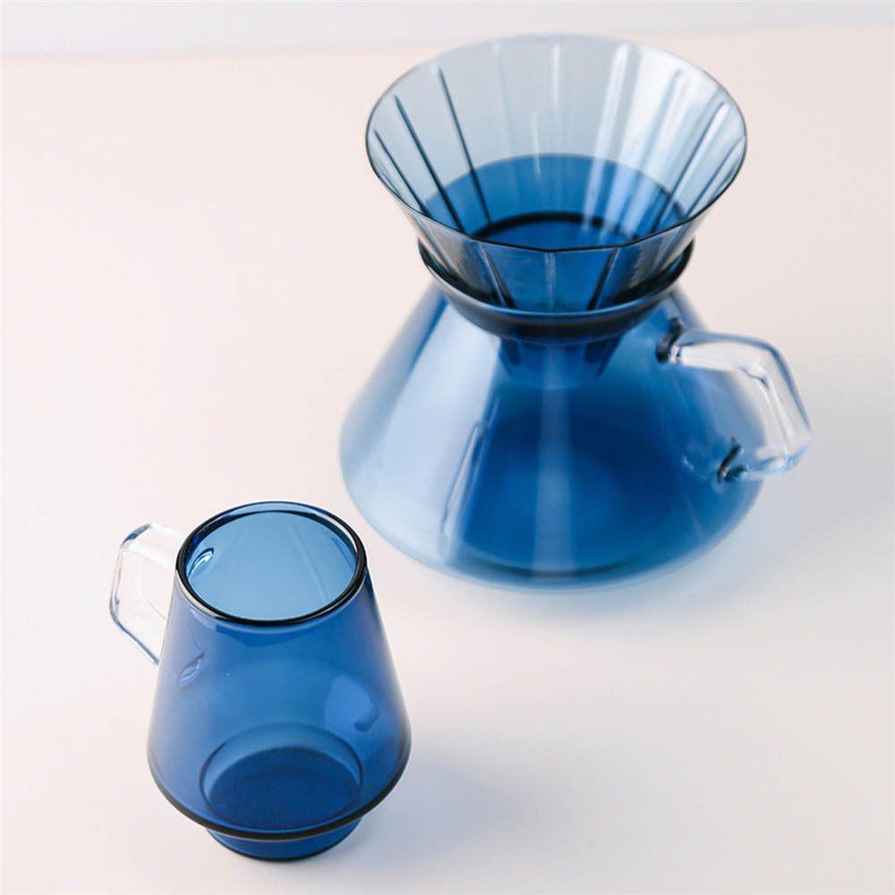 Taza de filtro de café para elaboración de cerveza, vaso de vidrio para cafetera con soporte V60, goteador de café, accesorios, novedad