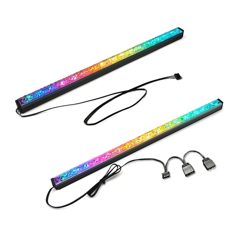 Tira de luces LED RGB K1KF para PC, ARGB magnético arcoíris, 5V, sincronización de 3 pines, RGB, fusión, MSI, sincronización de luz mística