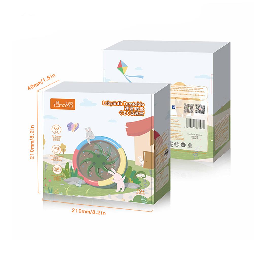 3D Stereo Rotary Maze Round Plate Turntable Intelligence Development Puzzle Toy Breakthrough Ball Beads Baby Toy