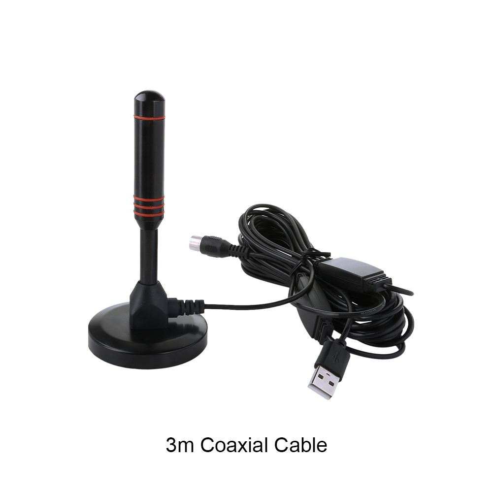 10 m/5 m/3 m digitale TV-Antenne, 37 dB, hohe Verstärkung, verstärkte HDTV-Antenne, Mehrzweck-HDTV-Digitalbox, Innenantenne, unterstützt 4K 1080p: Rot