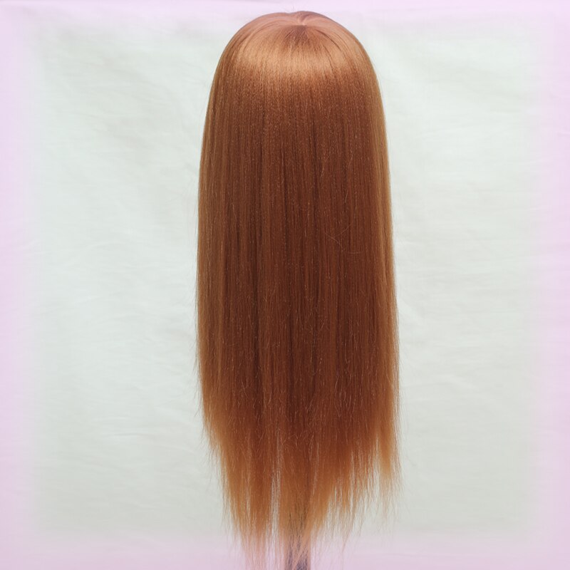 CAMMITEVER Fiber Blonde Hair Mannequin Head Dummy Mannequin Doll Hairdresser Mannequin Head Styling Head Mannequins