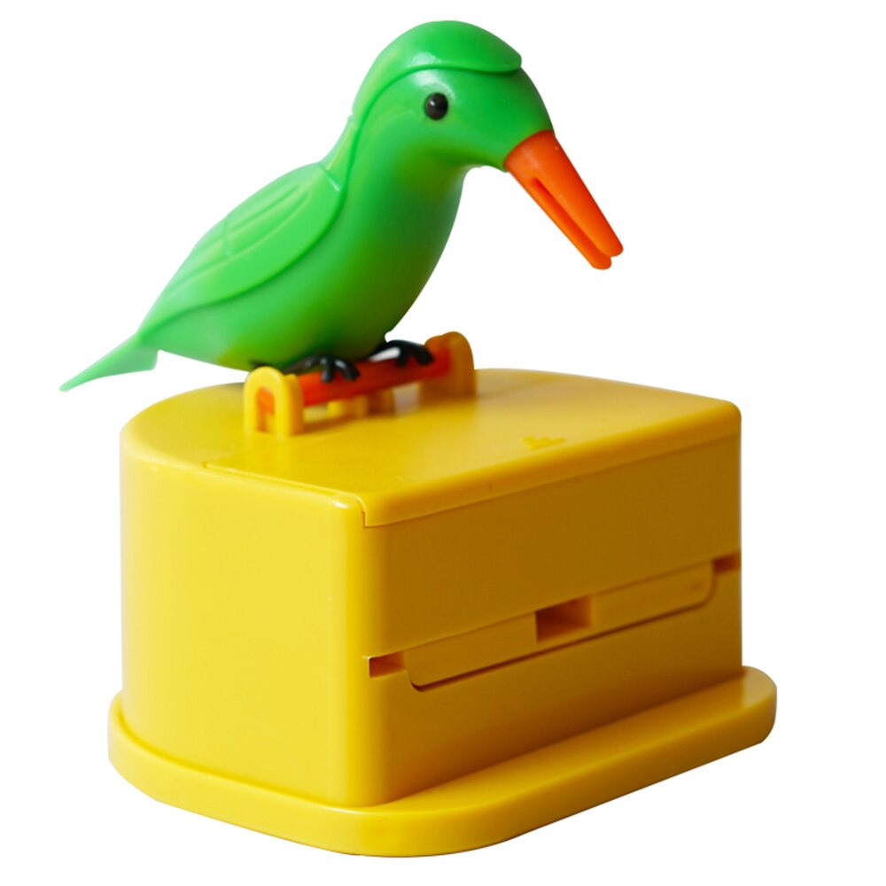 Toothpick Dispenser Box Press Personality Living Room Plastic Cartoon Container Automatic Red Tooth Sign Barrel Lovely: E