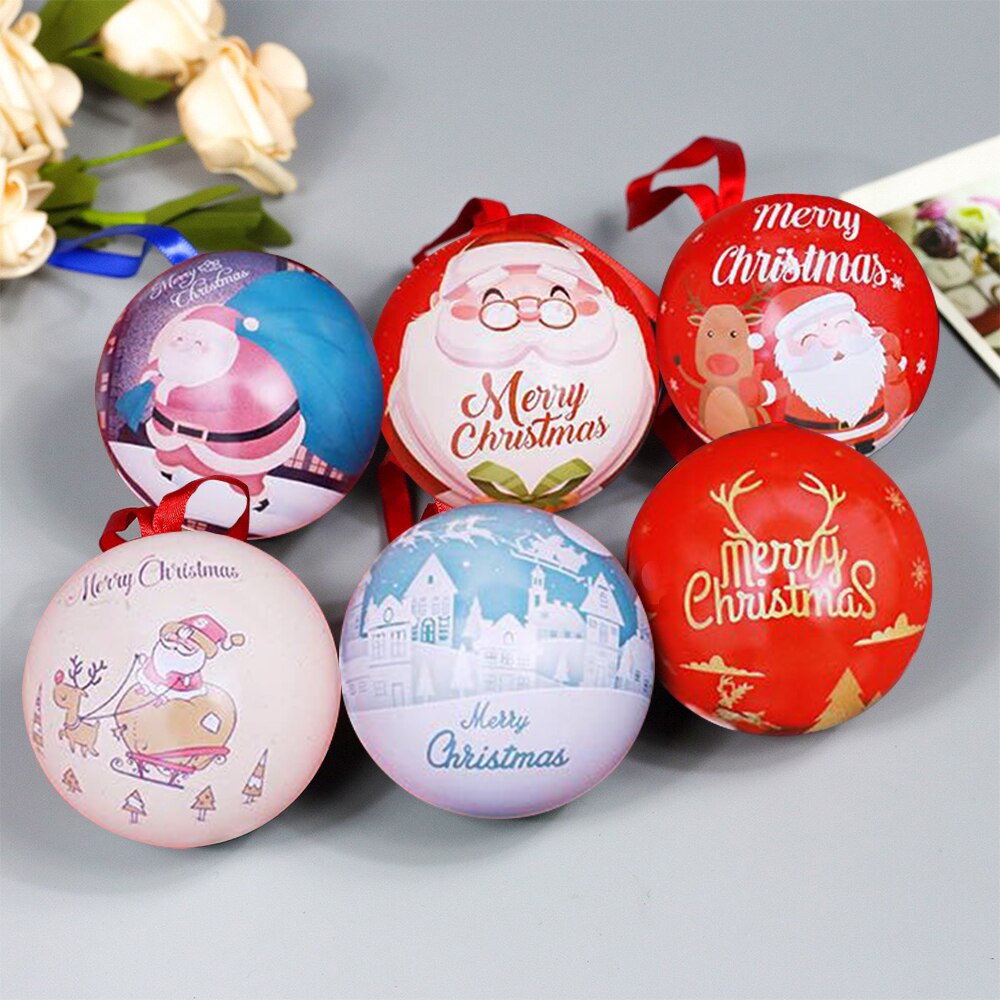 DIY Christmas Xmas Tree Hanging Ball Jewelry Iron Boxes Christmas Decorations Year Navidad Ball For Xmas Party