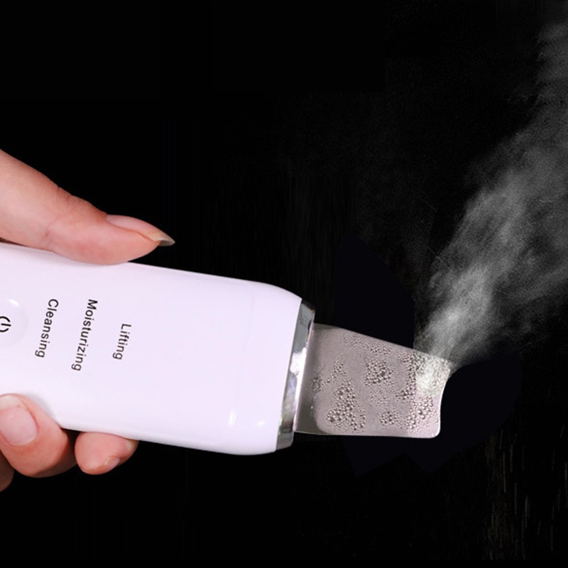 Powerful Scraber Ultrasound Cleaning Skin Rechargeable Ultrasonic Scraper Scrubber Lifting Face Cleaner Dead Skin Removal Shovel