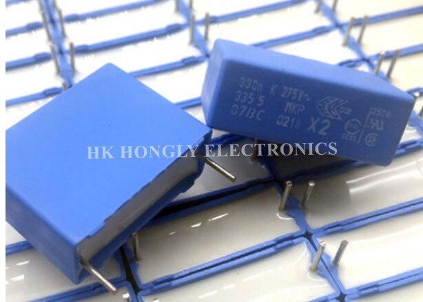 20PCS 330n K 275V 335 5 X2 0.33UF 330NF 334K P=22.5mm FILM CAPACITOR