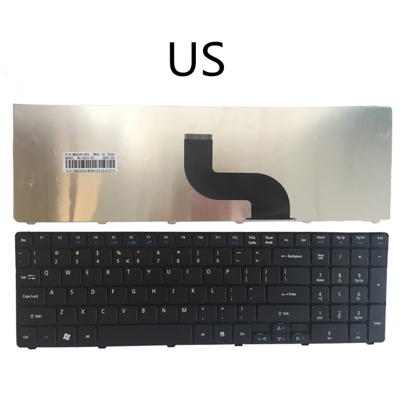 En/sp/fr/US/UK/it/PO keyboard for Acer Aspire 7250 7552 7552G 7750 7750G 7751 7751G 5542n 5542W 7735z 5733 5733z 5739 5739G: US