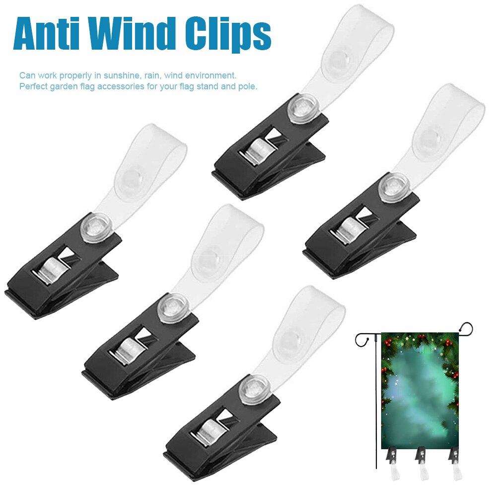 5 stuks/set vlaggenrubberstoppers voor buiten, tuinbevestiging, praktische anti-windklemmen, verstelbare handgereedschappen, paalaccessoires, terras