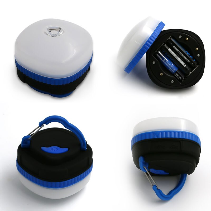 Led campingtält nödlykta 4 lägen ljus vandring backpacking utomhuslampa magnetisk ficklampa med krok  lo88