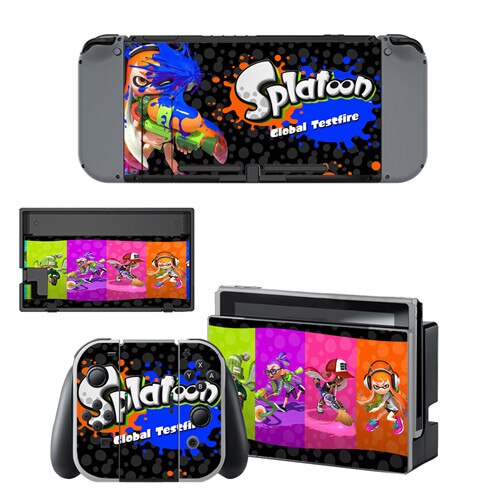 Game Splatoon 2 Skin Sticker vinyl for NintendoSwitch stickers skins for Nintend Switch NS Console and Joy-Con Controllers: YSNS0367