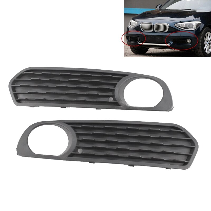 Car Front Bumper Fog Light Grille for BMW F20 F21 51117272557 51117272558