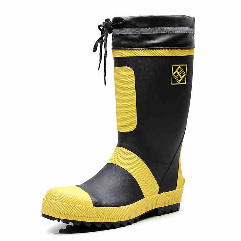 homme bottes de pluie taille 50 chaussures homme chaussures de pluie hauteur augmentée chaussures à semelles compensées haut bottes en caoutchouc couleur mixte travail chaussure: 41