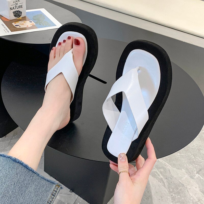 Kvinders hjemmesko sommer dame strandflip-flops sandaler fritidssko tyk bund damesko zapatos de mujer søde hjemmesko