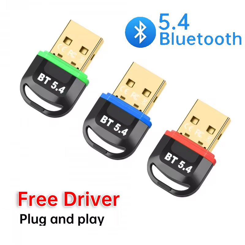 Adapter klucza sprzętowego USB Bluetooth 5.4 5.3 do głośnika komputera bezprzewodowa mysz klawiatura muzyka odbiornik audio nadajnik napęd za darmo