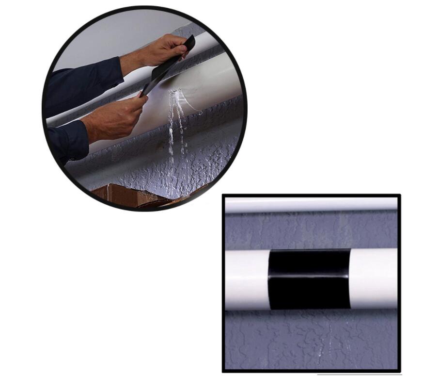 3 Pcs 10*10 Cm Universele Waterdichte Zwarte Siliconen Reparatie Tape Waterleiding Reparatie Tapetools Sterke Pijplijn Seal Repairtape