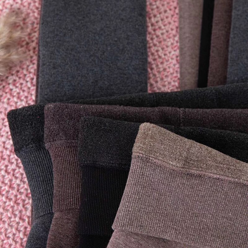 Ankomster vinter tykk varm stil låve ull strømpebukse med fleece varmt fôr låve vinter tights