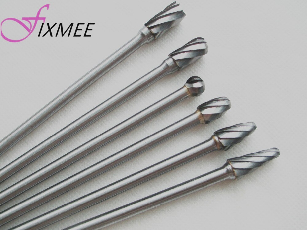 Fraises rotatives en carbure de tungstène, , 150mm de Long 6x10mm, coupe en aluminium, fraises rotatives, ensemble d'outils électriques, foret