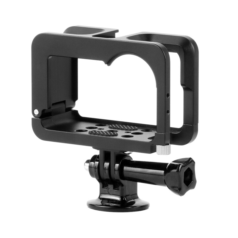 Camerabehuizing met adapter, aluminiumlegering frame compatibel met dji osmo action camera beschermbeugel: Default Title
