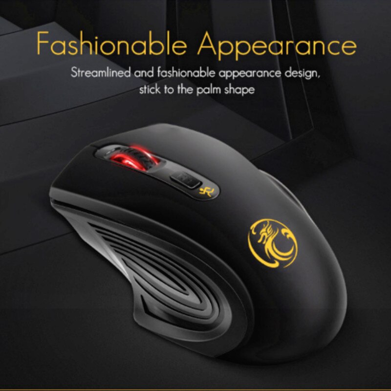 Sound Silent Wireless Mouse USB 2.0 2000DPI With Battery Receiver Optical Computer 2.4GHz For Laptop PC Gamer Mouse