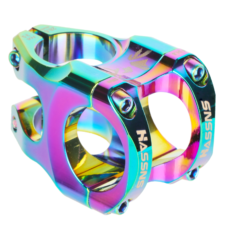 HASSNS Mtb Power Stem bicicleta de carretera puente de bicicleta de montaña potencia corta 35mm varilla manillar mesa ajustable vástago Riser 31 8 ciclismo: Morado