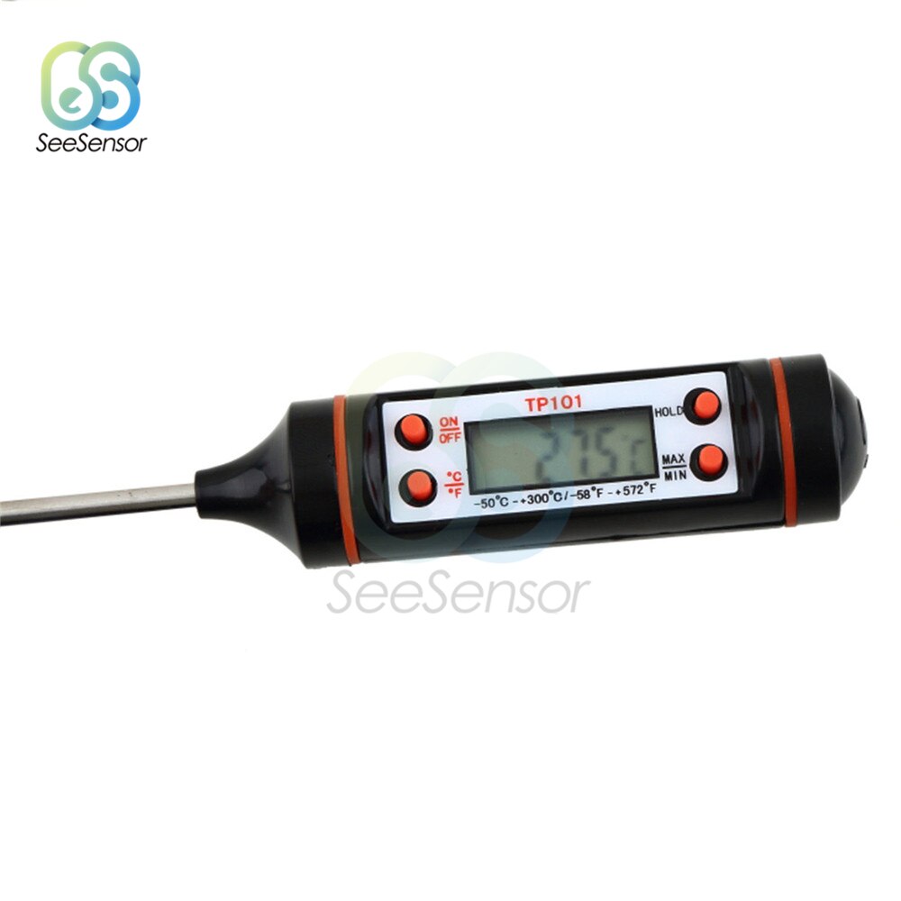 Kjøkken digital bbq termometer elektronisk matlaging mat termometer rustfritt stål sonde vann melk stekeovn kjøtt termometer verktøy