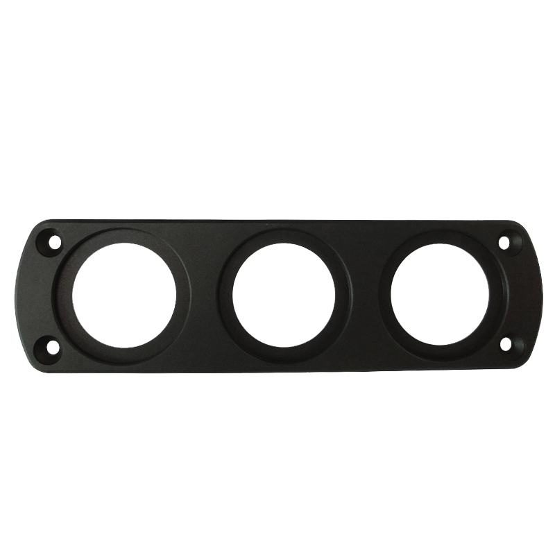 Diy bil usb oplader switch voltmeter panel til marine, båd, motorcykel, lastbil, golfvogn, bil: Tre hul