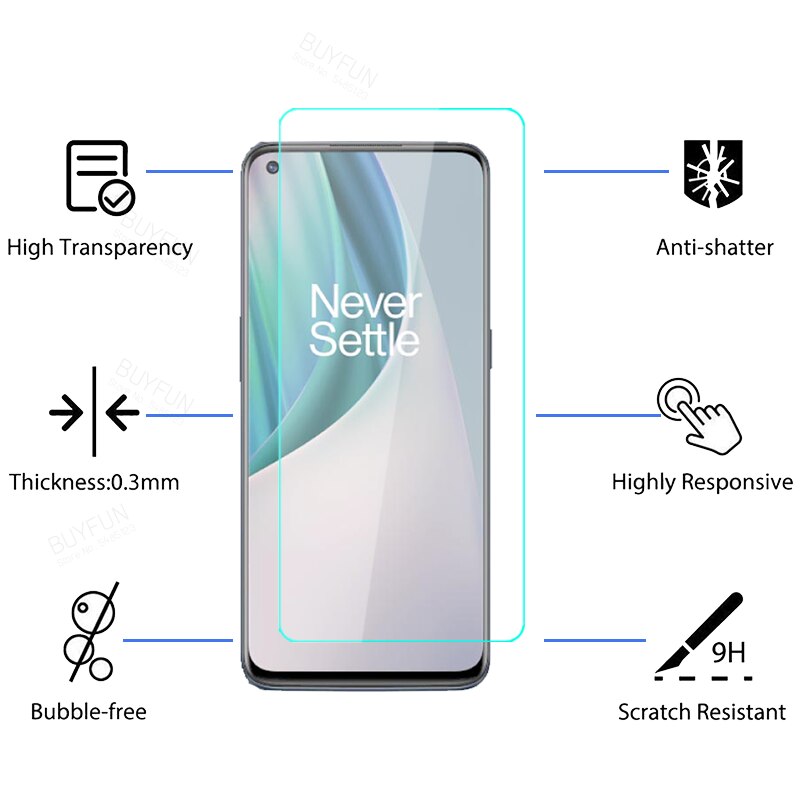 3Pcs Gehard Glassfor Oneplus Nord N10 5G Glas Beschermende Film Voor Een Plus NordN10 N 10 Beschermende Glas case