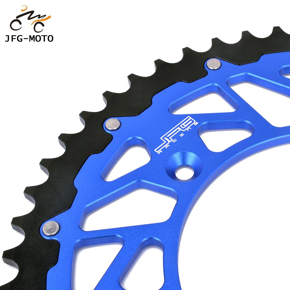 Moto 48 49 50 51T CNC Pignon de Chaîne Pour YAMAHA YZ125 TTR230 WR250F WR250R WR250X YZ250 YZ250F YZ426F WR426F WR450F YZ450F