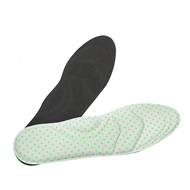 4d flock memory foam -ortoottinen pohjallinen holvikaaria tukevat ortopediset pohjalliset kenkiin litteäjalkojen jalkojen hoitopohja kengän ortopediset pehmusteet: Vihreä