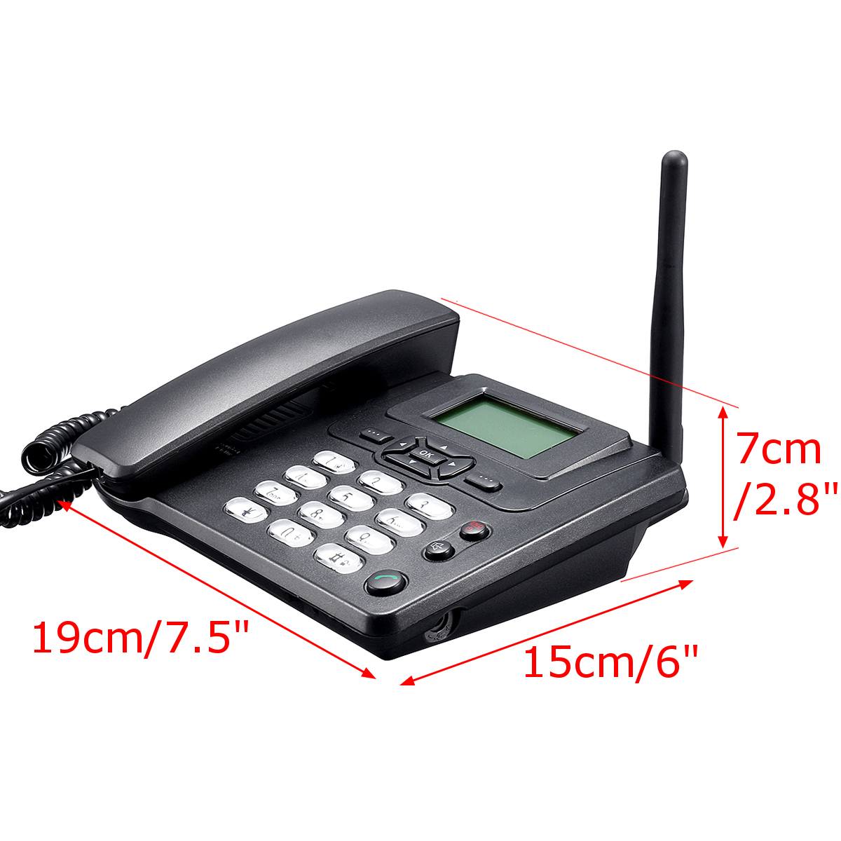 Desktop Wireless Telephone GSM Fixed Phone Support SIM Card for House Home Call Center Office Company Hotel EU Plug
