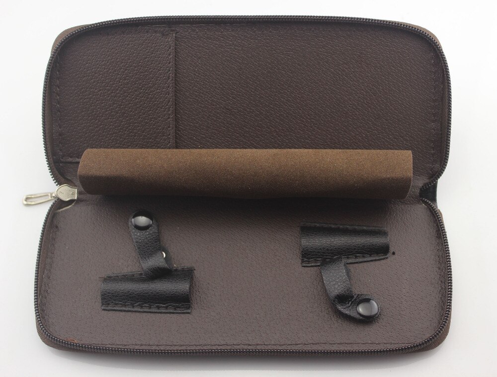 Professionele Haar Schaar Lederen Case Kapper Packet Styling Accessoires Kappers Schaar Zak