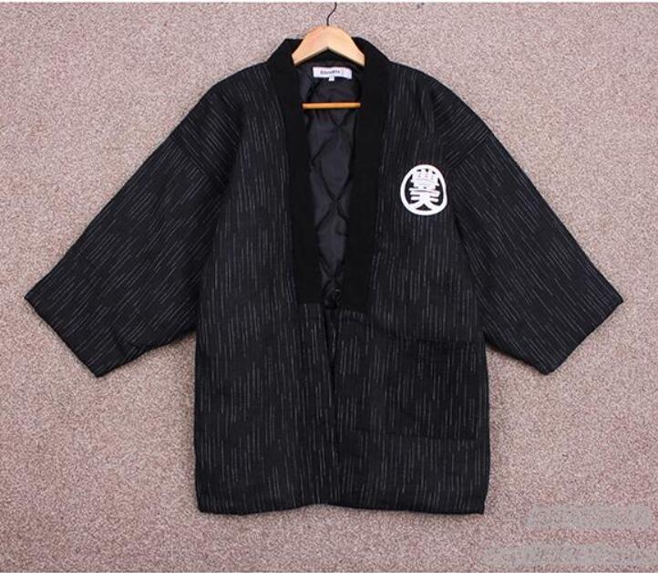 Japanse Mannen Hanten Winter Warm Gewatteerd Katoen Kimono Haori Jas Outterwear Casual Home Kleding Mannen Losse Overjas DH051: 4