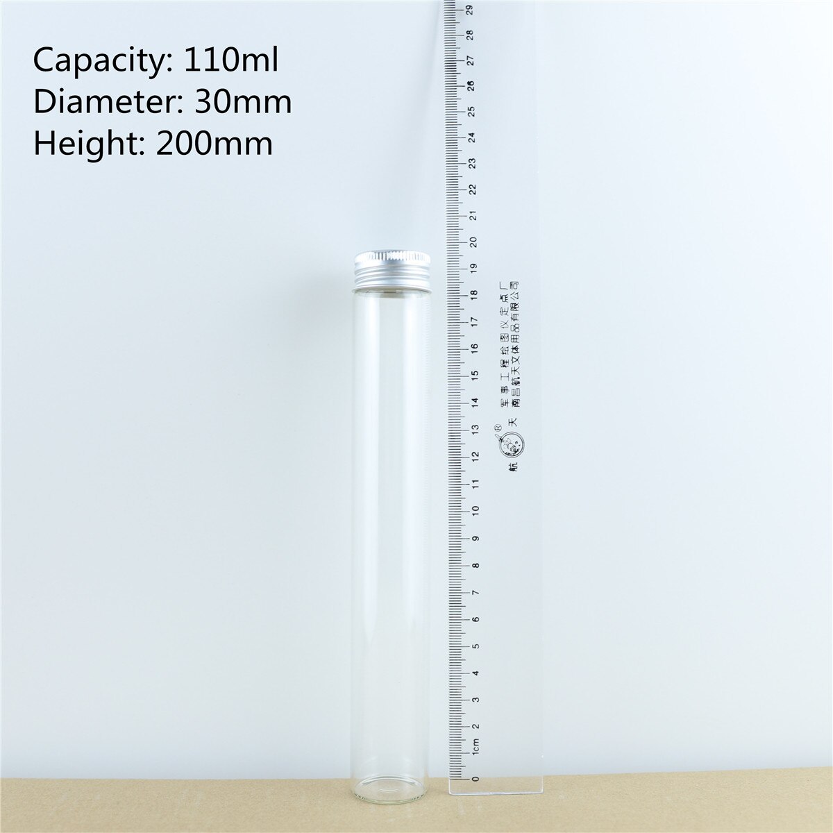12 Stks/partij 60Ml/80Ml/100Ml/110Ml Glazen Flessen Aluminium Cap Leuke Jar Flesjes diy Craft Container Transparante Parfumflesjes: 110ml