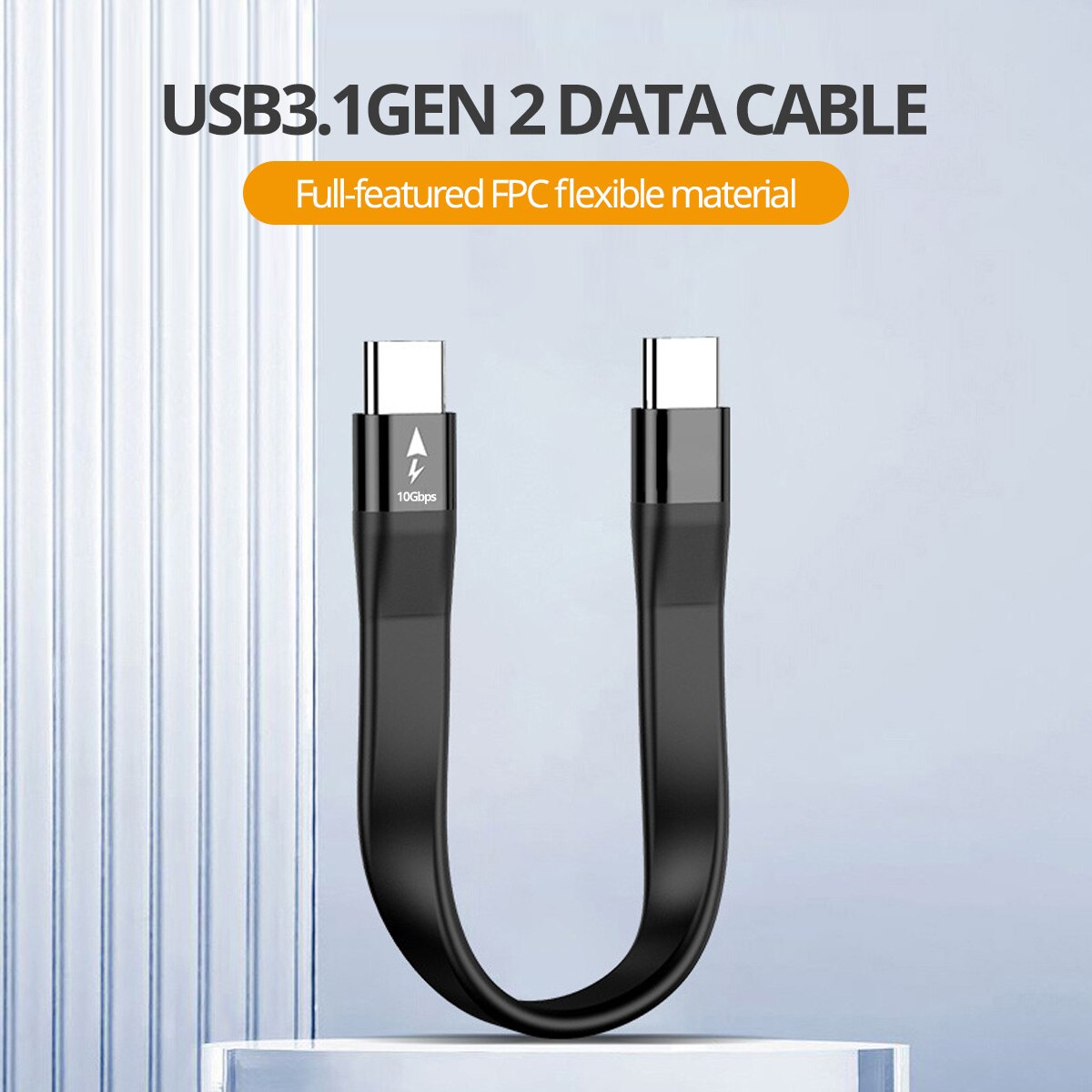 Ankndo usb c to usb c tyyppi otg kaapeli macbook prolle usb 3.1 gen 2 15cm lyhyt data usbc johto 100w pikalataus video ssd usb johto