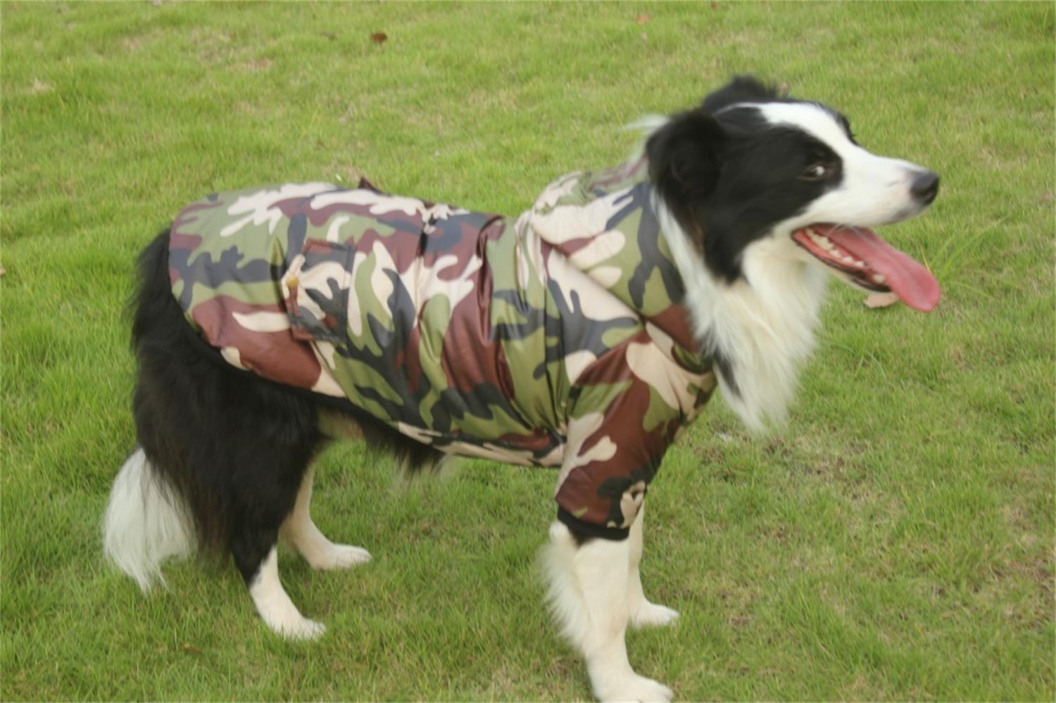 Cappotto mimetico per animali domestici per husky samoiedo d'oro recuperatore abbigliamento per cani di grandi dimensioni giacca imbottita invernale calda cappotto costume per cani di grandi dimensioni