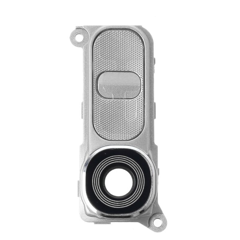 Bakkamera glassramme objektivdeksel strømvolumknapp for lg  g4 h810 h811 h815 vs986 ls991: Hvit
