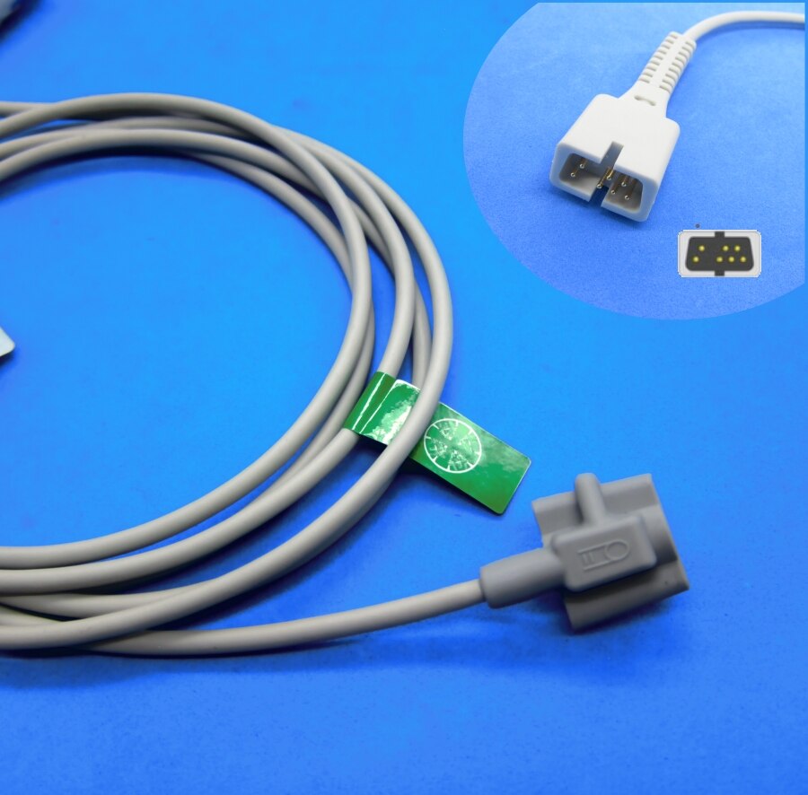 Kort kabel awt voksen finger clip spo 2 sensor for kina biolight blt  m9500,m7000 m69 digital: Nyfødt silikon