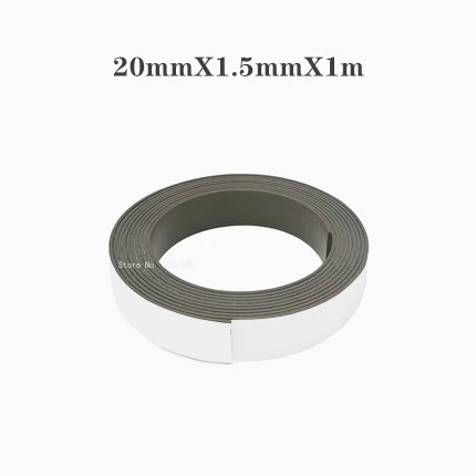 Sterke Flexibele Magneet Strip Zelfklevende Magneetband Rubber Magneet Tape Lengte 39.37Inch: Goud