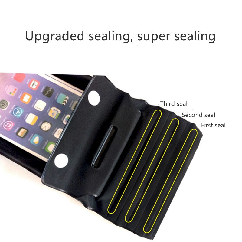 Bolsa de aire impermeable para teléfono móvil, funda de PVC para iphone 11 12 pro max, bolsa de buceo en Seco Bajo el agua, funda para teléfono deportivo