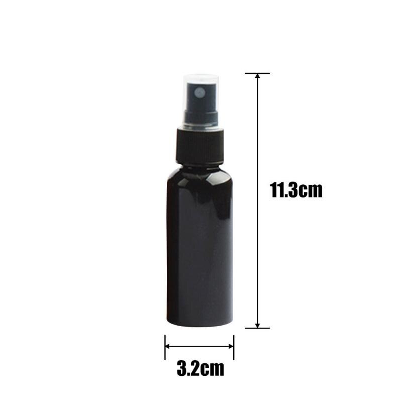 1 pc bærbar tom sprayflaske 30/50/100 ml genopfyldelige beholderflasker plast mini tom kosmetisk beholder parfume flaske: 50ml sorte