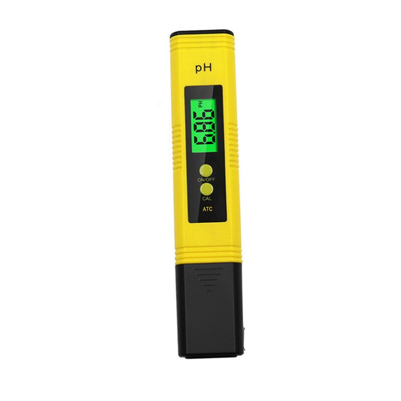 PH Meter Digital 0.01 High Precision Water Tester with 0-14 Measurement Range ph Metro for Aquarium Swimming Pool: yellow backlight
